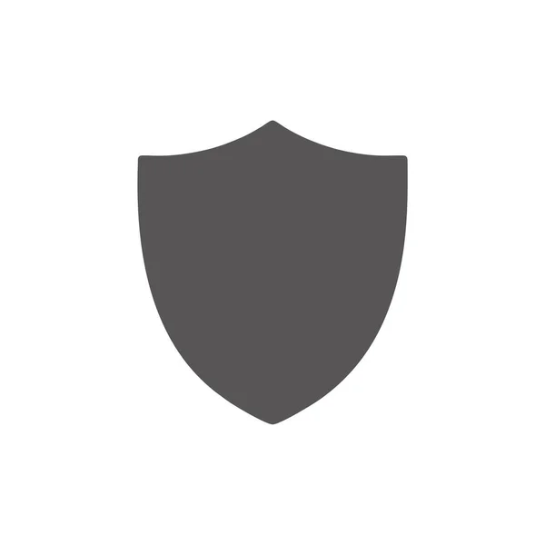 Защитный Вектор Тонкая Линия Щит Значок Схема Очертания Шаблон Изолированный — стоковый вектор