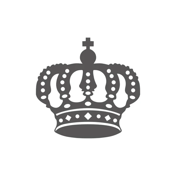 Icône Couronne Logo Illustration Vectorielle — Image vectorielle