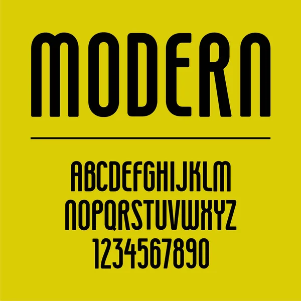 Σύγχρονη Αλφάβητο Γραμματοσειράς Για Πανό Εφαρμογές Web Design Κλπ — Διανυσματικό Αρχείο