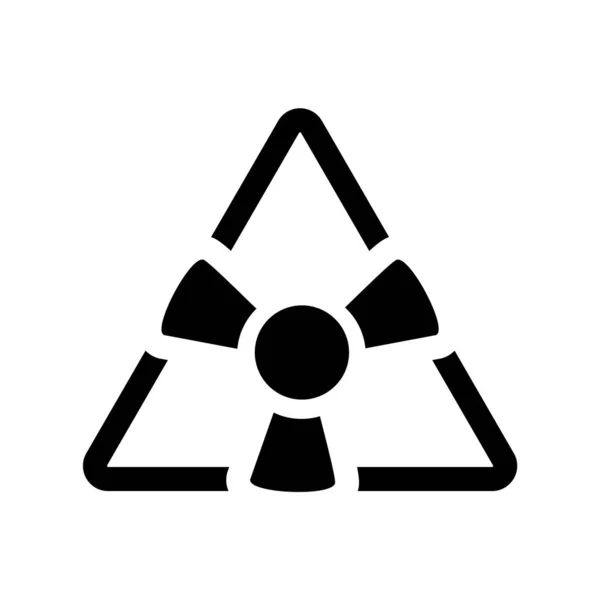 辐射图标危险标识概念创意符号极简主义抽象矢量图解 — 图库矢量图片