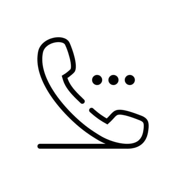 Téléphone Icône Téléphone Symbole Vecteur — Image vectorielle
