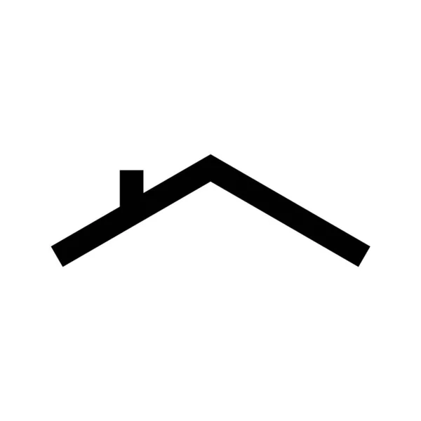 Roof House Icon Logo Vector Design — Stock Vector