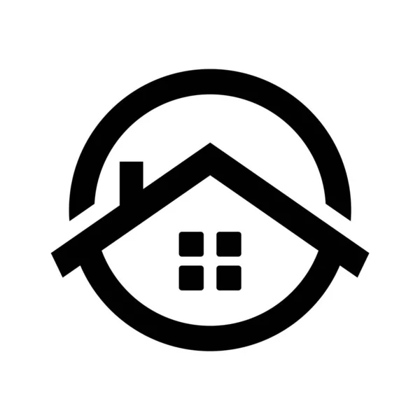 Huis Pictogram Vector Illustratie — Stockvector