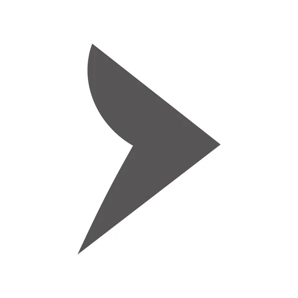 Símbolo Flecha Vector Icono — Vector de stock