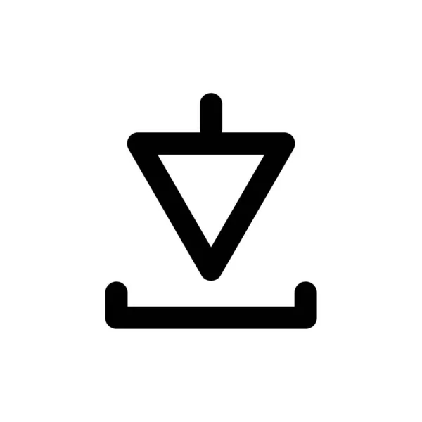 Symbolvektor Herunterladen Schaltfläche Herunterladen — Stockvektor