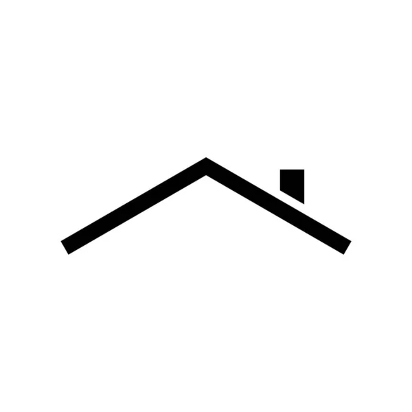 Logotipo Ícone Casa Telhado Projeto Vetor — Vetor de Stock