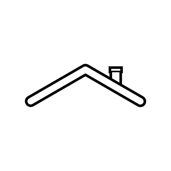 Logo Icona Tetto Casa Design Vettoriale — Vettoriale Stock
