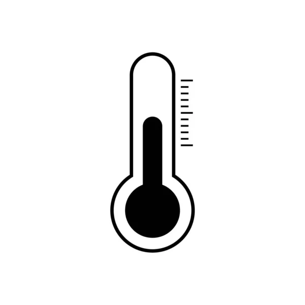 Termómetro Medir Temperatura Icono Vector — Vector de stock