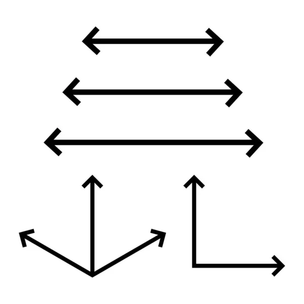 Pfeil Symbol Einfache Illustration Von Pfeilvektorsymbolen Für Das Web — Stockvektor
