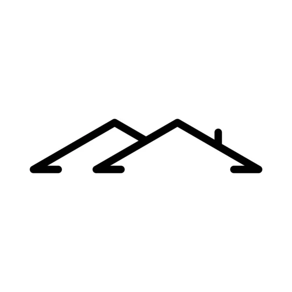 Roof House Icon Logo Vector Design — Stock Vector