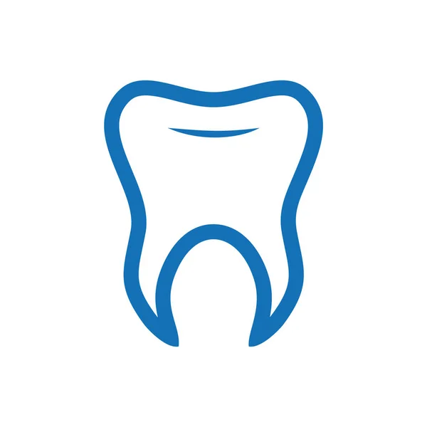 Ícone Dente Logotipo Clínica Dentária Conceito Símbolo Criativo Minimalista Ilustração —  Vetores de Stock