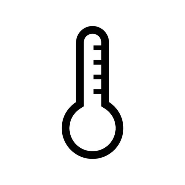 Termômetro Medir Vetor Ícone Temperatura — Vetor de Stock