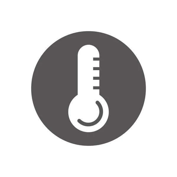 Termómetro Medir Temperatura Icono Vector — Vector de stock