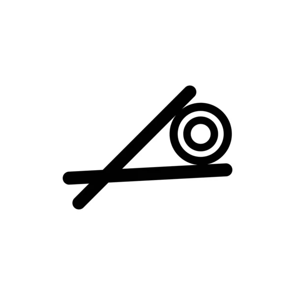 Суші Векторна Ікона Символ Їжі — стоковий вектор