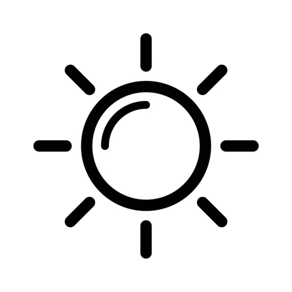 Sonnensymbol Vektorillustration — Stockvektor