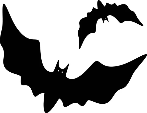 Halloween Fledermaus Symbol Vektorillustration — Stockvektor