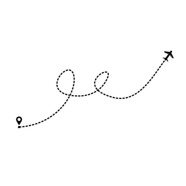 Airplane Icon Flight Symbol Vector Illustration — Stock Vector