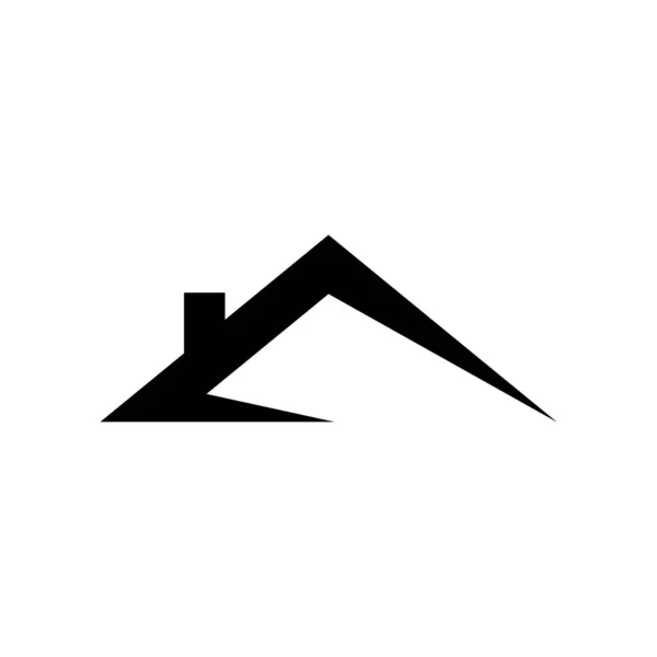 Techo Icono Logo Diseño Vectorial — Vector de stock