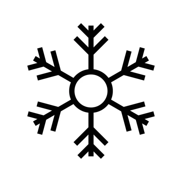 Schneeflocke Symbol Schnee Logo Vektor — Stockvektor