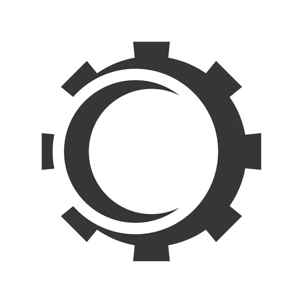 Gear Logo Template Vector Pictogram Illustratie Ontwerp — Stockvector