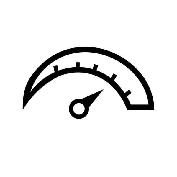 Tachometr Rychloměr Ikona Indikátoru Logo Značky Rychlosti Vektor — Stockový vektor