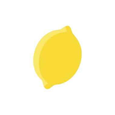 Limon logosu çizimi, taze limon meyve ikonu çizimi