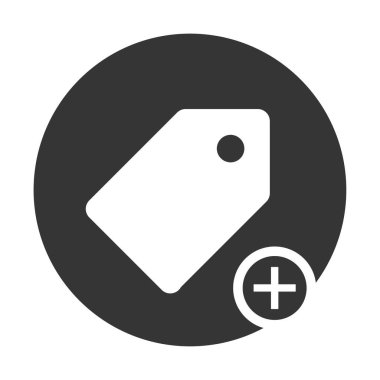 etiket simgesi vektör illüstrasyonu