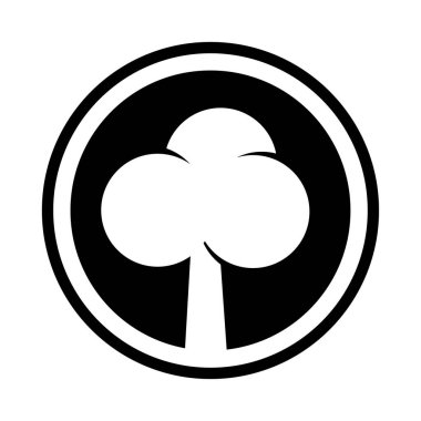Daireli ağaç yaratıcı logo tasarımı şablonu
