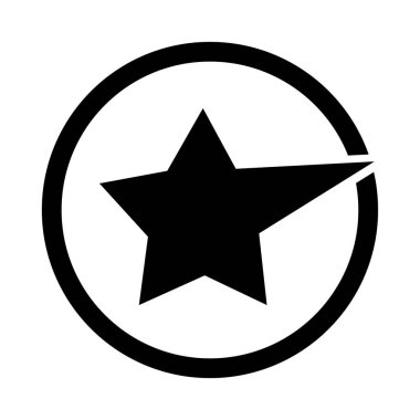 Yıldız logo simgesi. Vektör İllüstrasyonu
