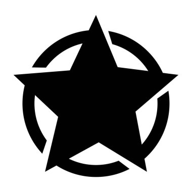 Yıldız logo simgesi. Vektör İllüstrasyonu