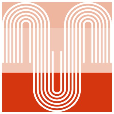 Terracotta Pastel Modern Arkaplan Vektörü