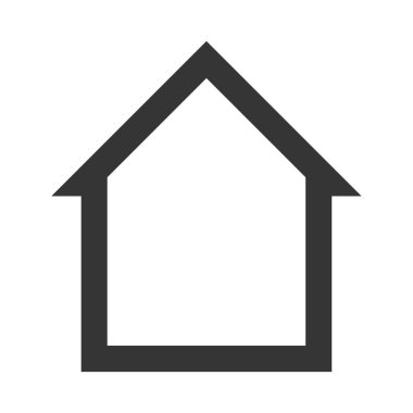 Ev evi simgesi vektör logosu tasarımı