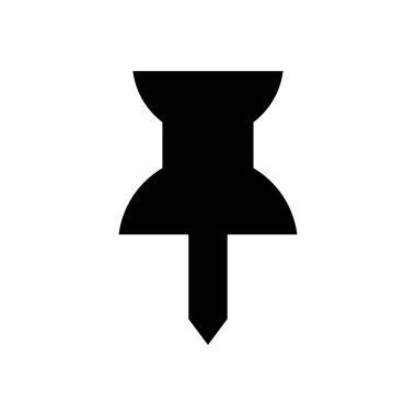 Pin simge vektörüne bas. Harita işaretleyici sembol tasarımı