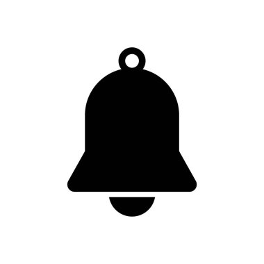 Bildirim simgesi. Kullanıcı Arayüzü işareti, yeni ileti. Çan vektörü