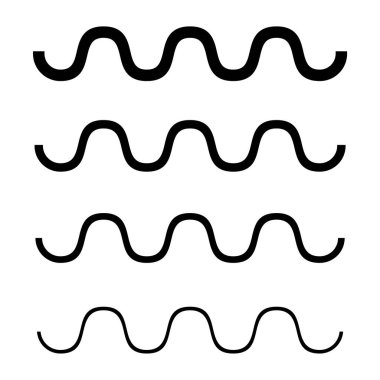 Su dalgası Simge 'yi kurdu. Vektör