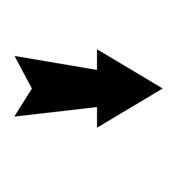 Freccia Simbolo Icona Segno Illustrazione Vettoriale — Vettoriale Stock