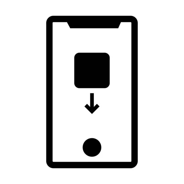 Mobiele Pictogram Vectorillustratie — Stockvector