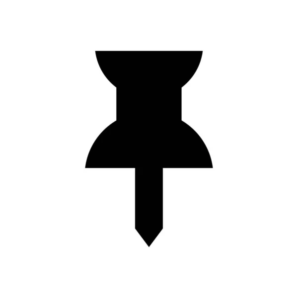 Push Pin Icon Vektor Symboldesign Für Kartenmarker — Stockvektor