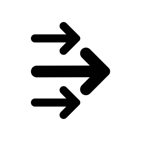 Icône Flèche Symbole Signe Illustration Vectorielle — Image vectorielle