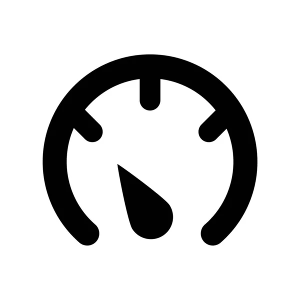Tachymètre Compteur Vitesse Icône Indicateur Logo Signe Vitesse Vecteur — Image vectorielle