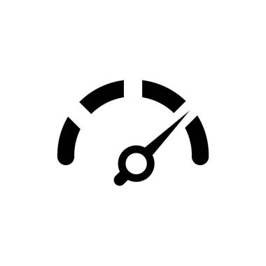 Takometre, hız göstergesi ve gösterge simgesi. Hız levhası logosu. Vektör