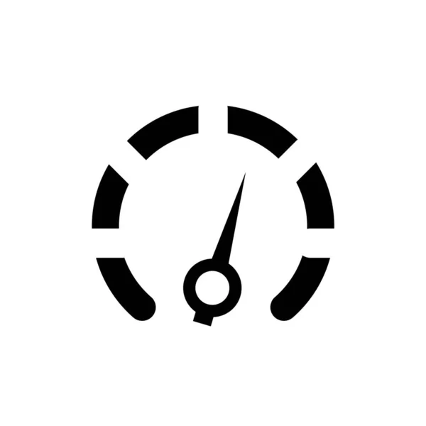 Tacómetro Velocímetro Icono Del Indicador Logo Señal Velocidad Vector — Archivo Imágenes Vectoriales