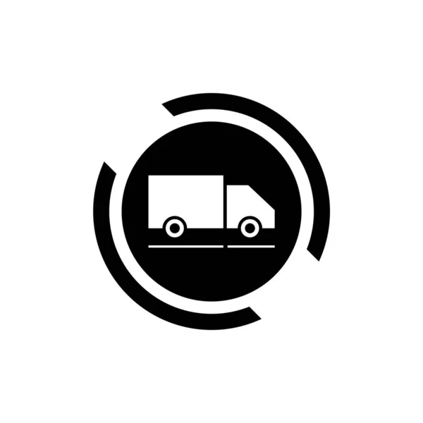 Lieferwagen Symbol Frachtlogistisches Symbol Vektor — Stockvektor