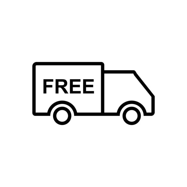 Delivery Truck Icon Cargo Logistic Symbol Vector — Stock Vector