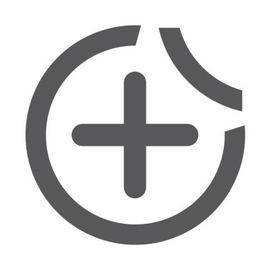 Artı simge vektör illüstrasyonu