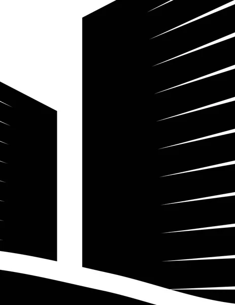 Vertical Wallpaper Black White Background Banner — Stock Vector