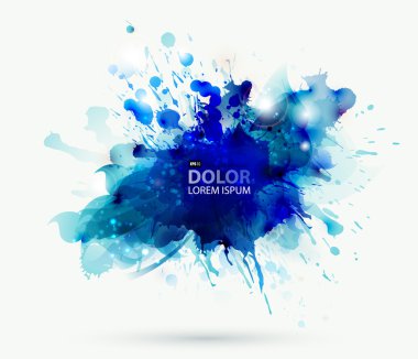 soyut sanat öğesi tarafından şekillendirme lekesi