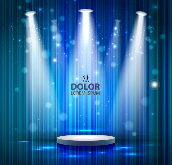 Spotlight effect scene background — Stock Vector