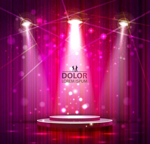 Spotlight effect scene background — Stock Vector