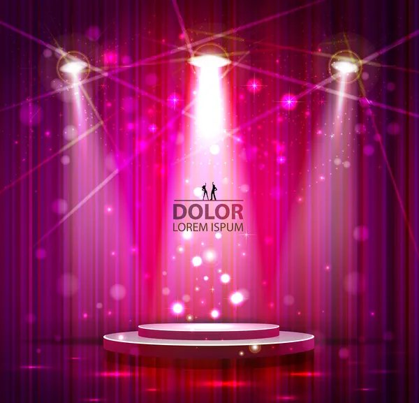 Spotlight effect scene background — Stock Illustration Spotlight effect scene background Royalty Free Stock Vectors